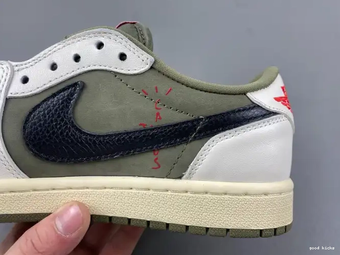 OLIVE SCOTT OG LOW JORDAN 1 AIR TRAVIS X DM7866-200 MEDIUM 0405